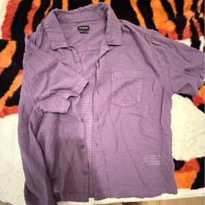 Purple Button-Up Shirt